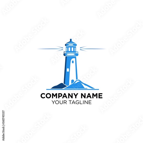 Mercusuar Tower Light Logo Design
