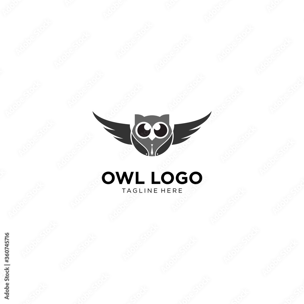 Fototapeta premium Butterfly Bird Animal Wings Logo Design