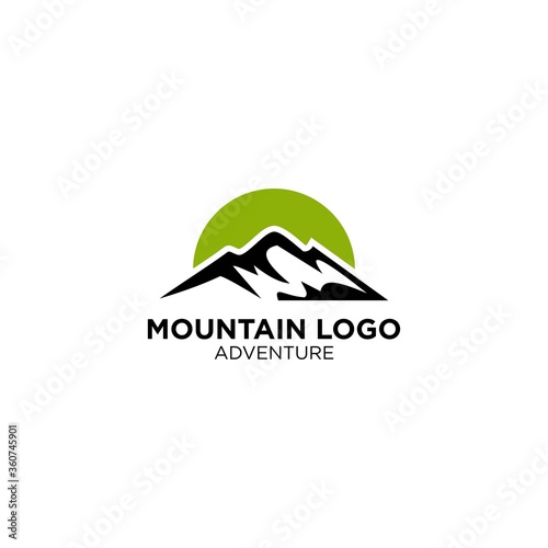 Mountain With Landscape Logo Design