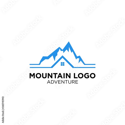 Mountain With Landscape Logo Design