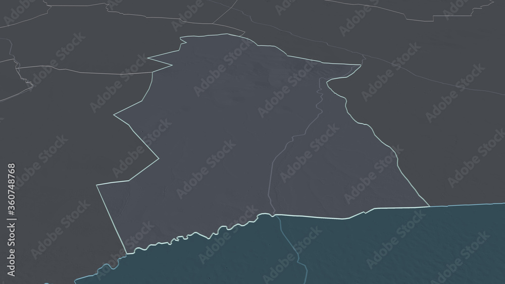 Mandoul, Chad - outlined. Administrative