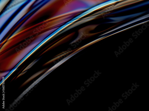An Abstract Background Image that is Suggestive of Light, Liquid, Glass Reflections, and Lens Distortion