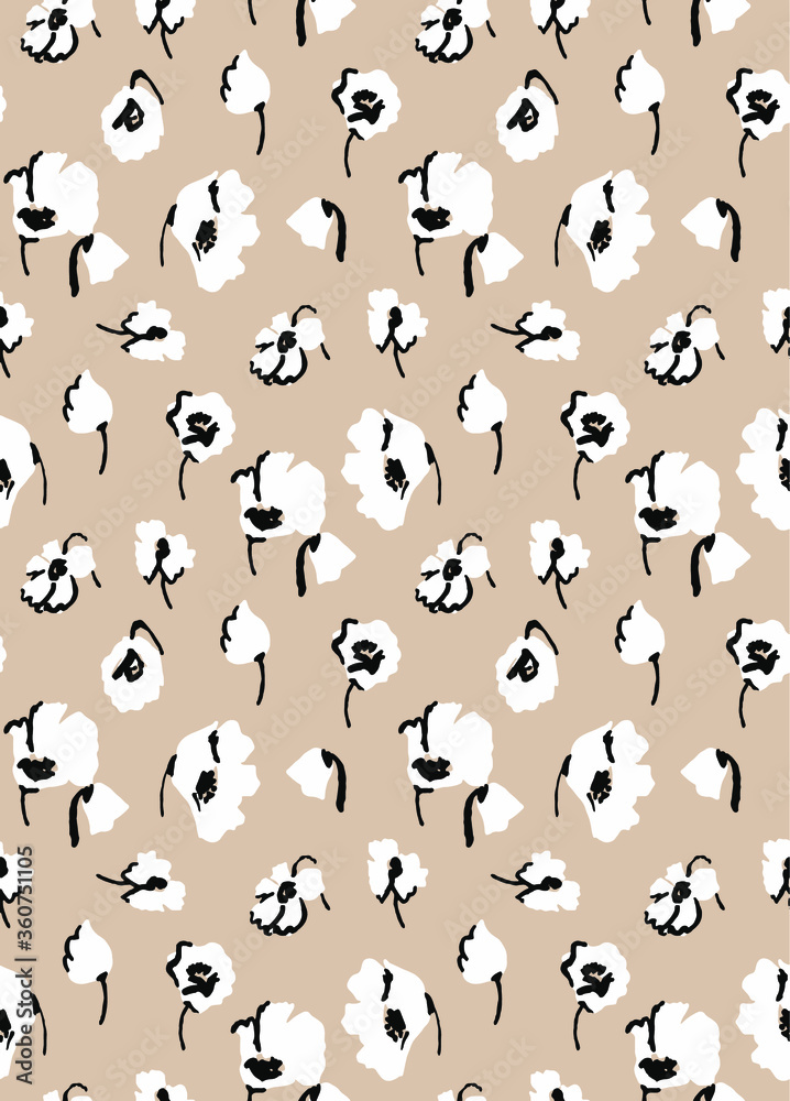 seamless flower pattern, floral print.