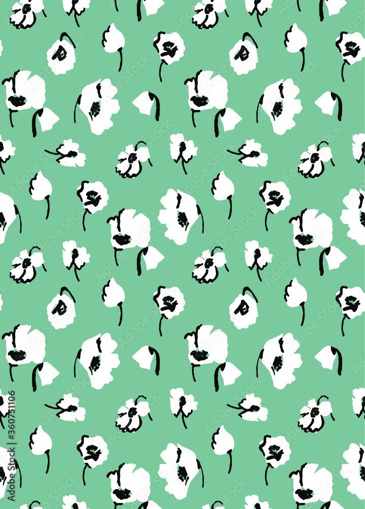seamless flower pattern, floral print. seamless flower pattern, floral print.