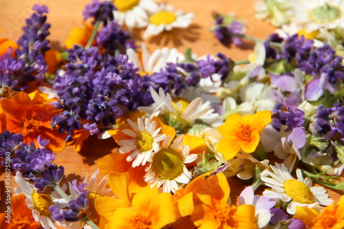 essbare Blüten trocknen