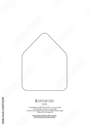A1 Euro  Flap Liner  Template