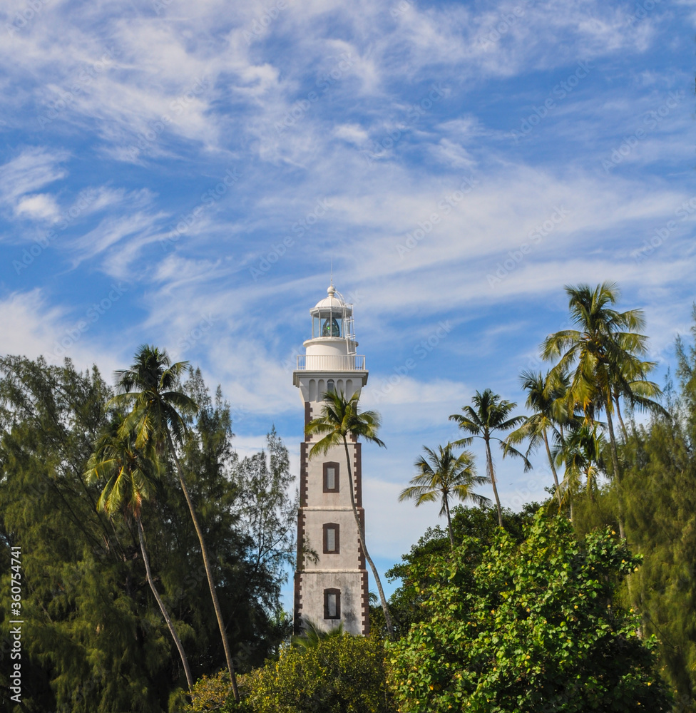 Venus point lighthouse on a summer day in June Tahiti, French Polynesia Venus point lighthouse on a summer day in June Tahiti, French Polynesia