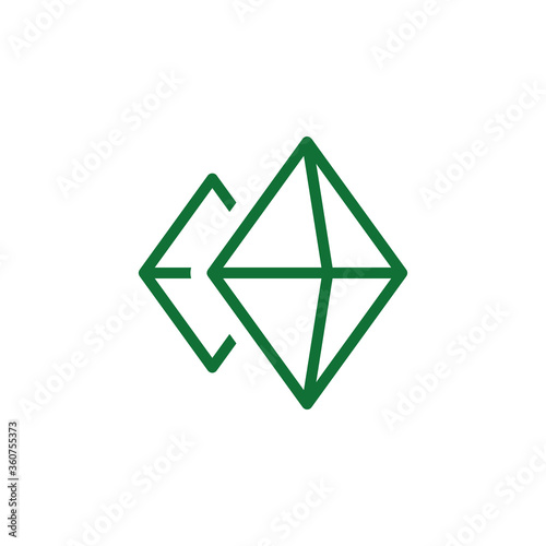 Vitamin, mineral green icon. Element of vitamin icon. Thin line icon for website design and development, app development. Premium icon