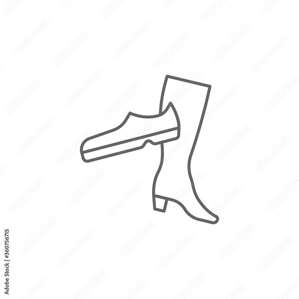 Shoes, mall, shopping icon. Element of trade mall icon. Thin line icon for website design and development, app development. Premium icon Shoes, mall, shopping icon. Element of trade mall icon. Thin line icon for website design and development, app development. Premium icon