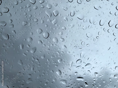 Water drop on glass windows background