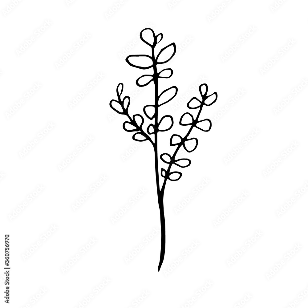 vector illustration of an abstract tree