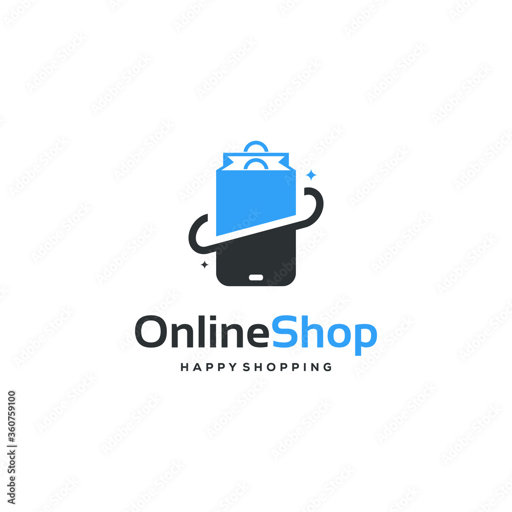 Online Mobile Shop Logo