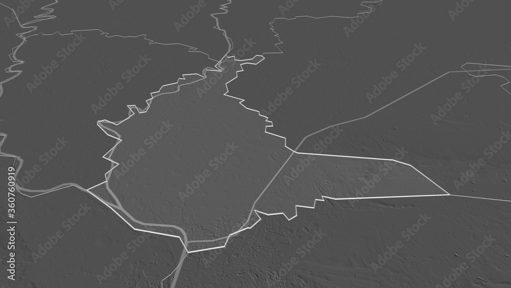 Al Qalyubiyah, Egypt - outlined. Bilevel Al Qalyubiyah, Egypt - outlined. Bilevel