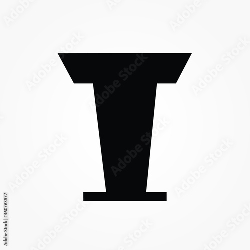 Simple Podium single template Icon