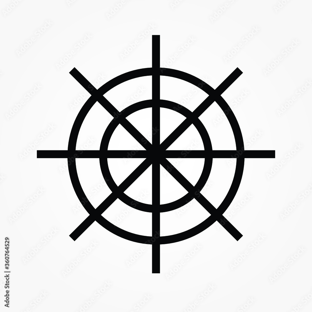 line radar icon vector illustration line radar icon vector illustration