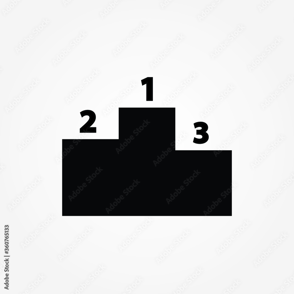 podium silhouette icon vector illustration podium silhouette icon vector illustration