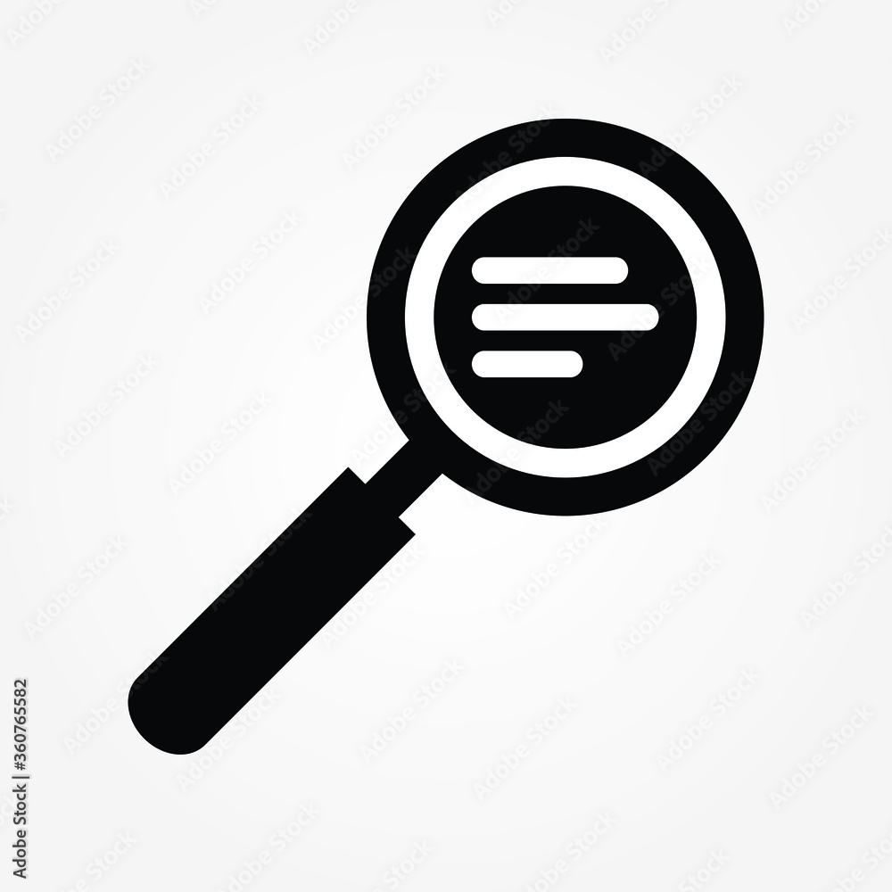 search document icon vector illustration search document icon vector illustration
