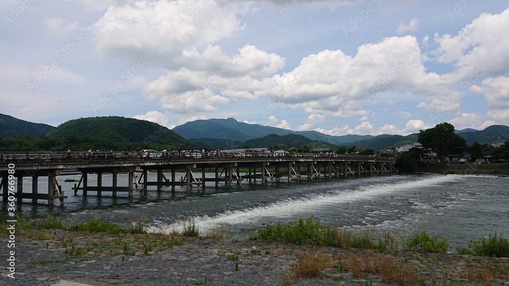 Togetsukyo bridge in Arashiyama (Kyoto)