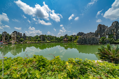 Stone forest in Kunming county, China
