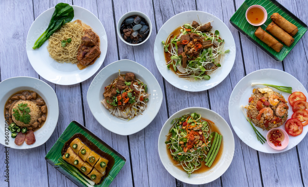 Thai Food Mixed Selections Thai Food Mixed Selections