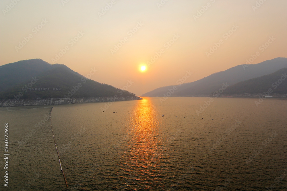 beautiful sunset over the river beautiful sunset over the river