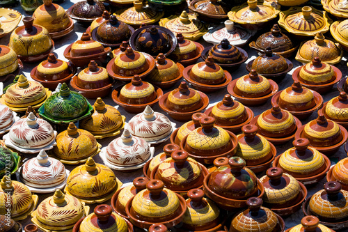ceramic pots on the market in morocco
