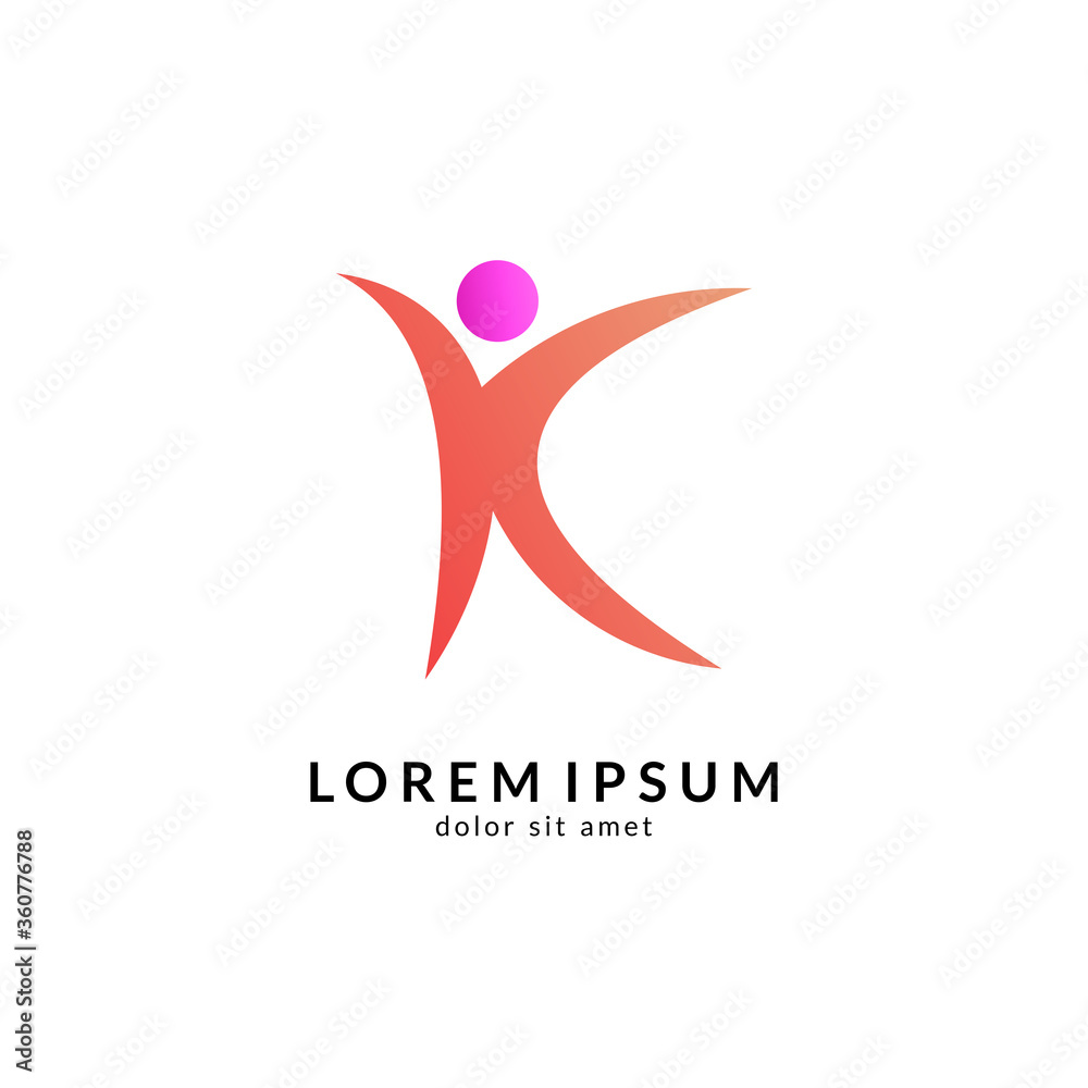 Human Letter X Logo Design. Initial Letter Combination With People Logo Concept. Unique Lettermark Symbol Human Letter X Logo Design. Initial Letter Combination With People Logo Concept. Unique Lettermark Symbol