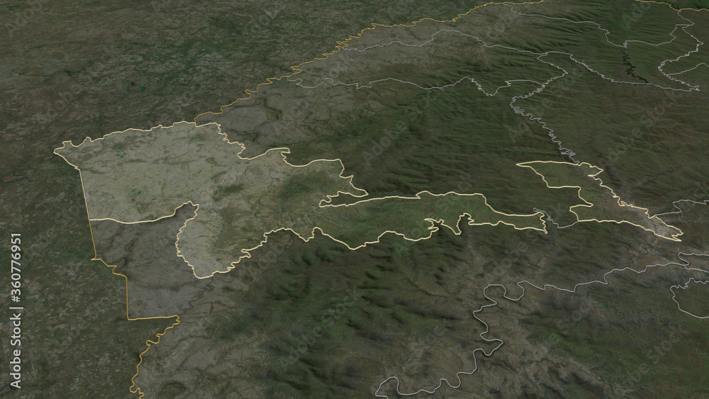 Mafeteng, Lesotho - outlined. Satellite Mafeteng, Lesotho - outlined. Satellite