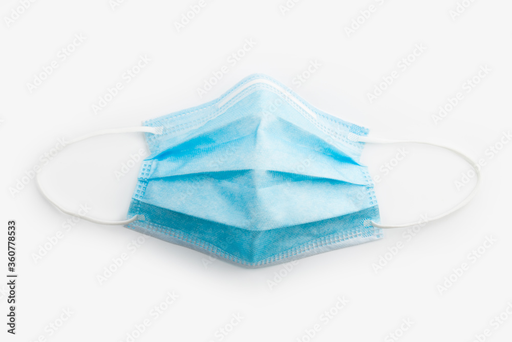 Medical protective mask on white background Medical protective mask on white background