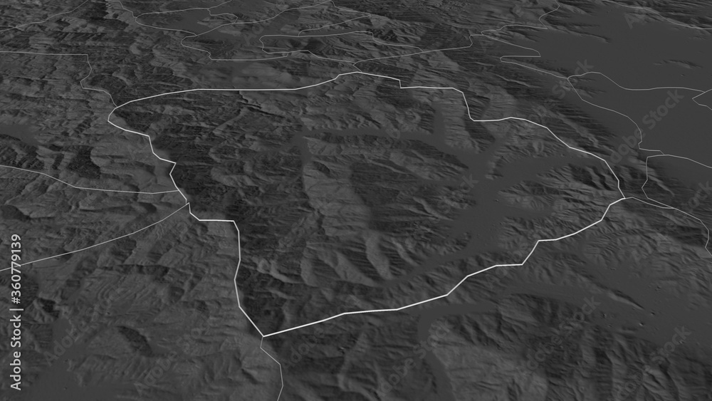 Demir Hisar, Macedonia - outlined. Bilevel Demir Hisar, Macedonia - outlined. Bilevel