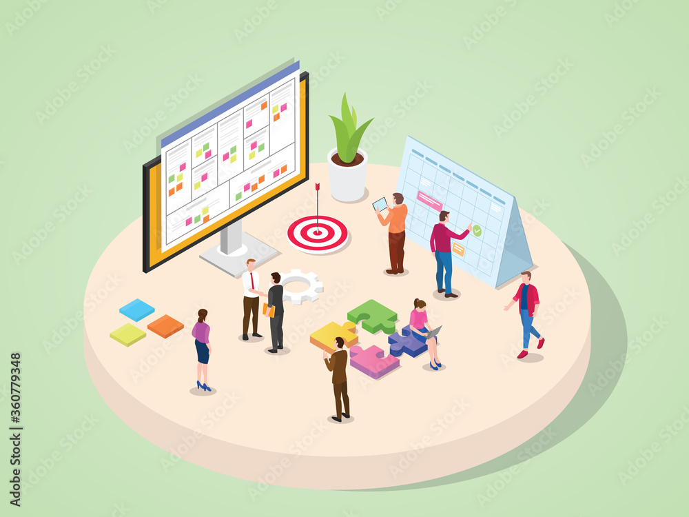 Company business people legal marketing finance accounting and other department work together in team project management concept with isometric isometry 3d flat cartoon style Company business people legal marketing finance accounting and other department work together in team project management concept with isometric isometry 3d flat cartoon style