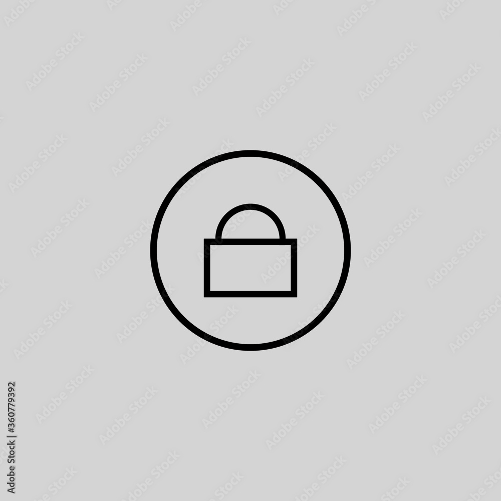 vector illustration of a lock icon vector illustration of a lock icon