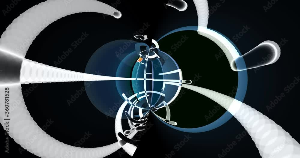 Abstract shapes create dynamic motion Abstract shapes create dynamic motion