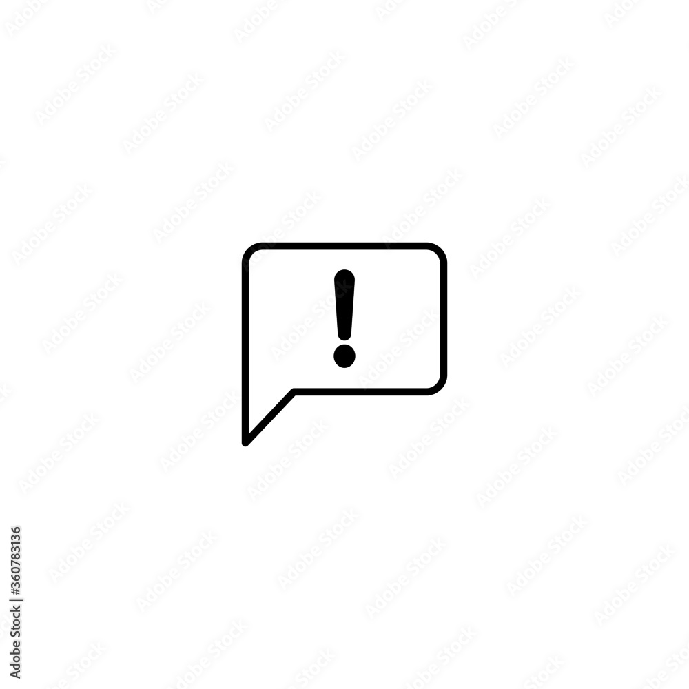 Vector icon of chat notification Vector icon of chat notification