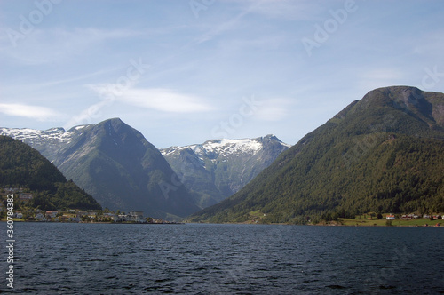 Sognefjord  Norway  Scandinavia. View from the board of Flam - Bergen ferry