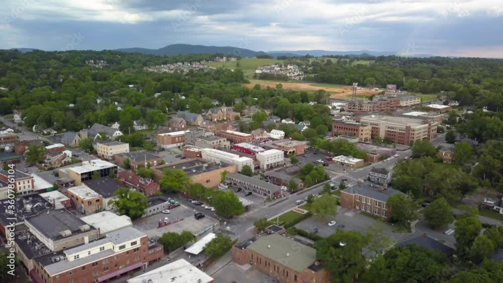 Aerial High Over Blacksburg Virginia in 4k Aerial High Over Blacksburg Virginia in 4k