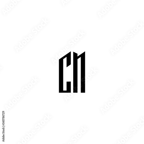 CN C N Letter Logo Design Vector Template