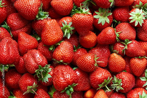 Fresh ripe strawberries.