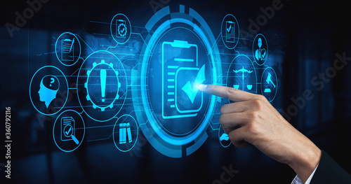 Photography Compliance rule law and regulation graphic interface for business quality policy planning to meet international standard