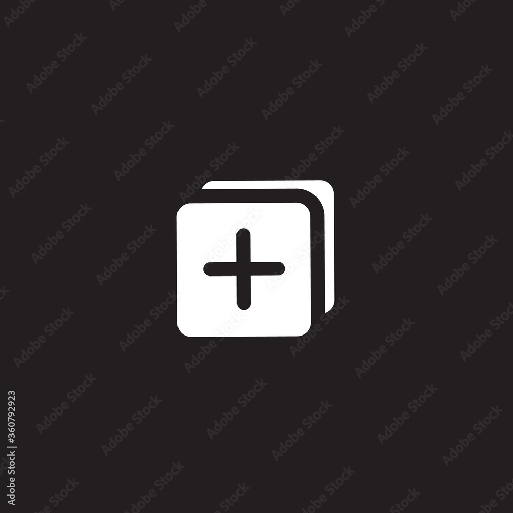 Obraz premium add page icon