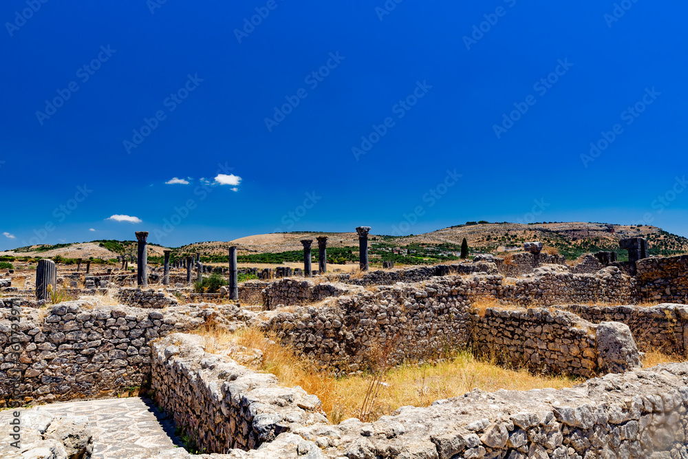 Roman ruins in Volubilis, Morocco
