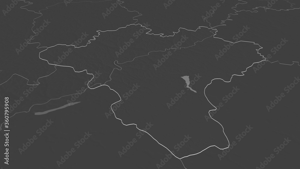 Lipetsk, Russia - outlined. Bilevel