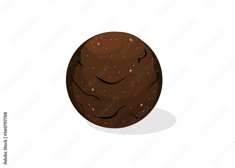 Fototapeta premium Ragi Laddu,Nachni Laddu Indian Sweets or Mithai Food Vector