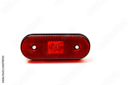 Truck rear LED side light isolated white background