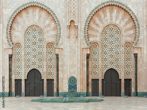 The Hassan II Mosque in Casablanca, Morocco