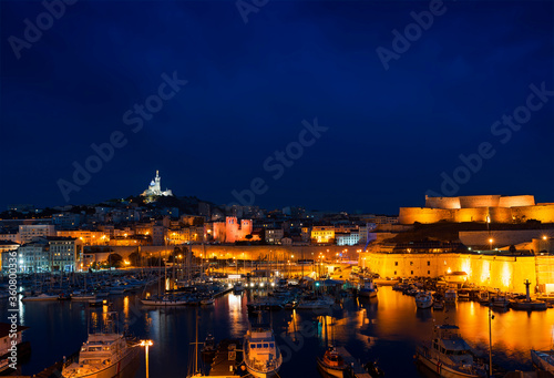 Marseilles sunset, France