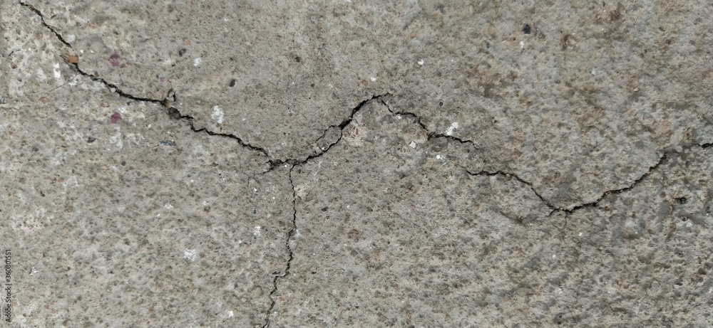 Obraz premium crack gray concrete cement floor texture