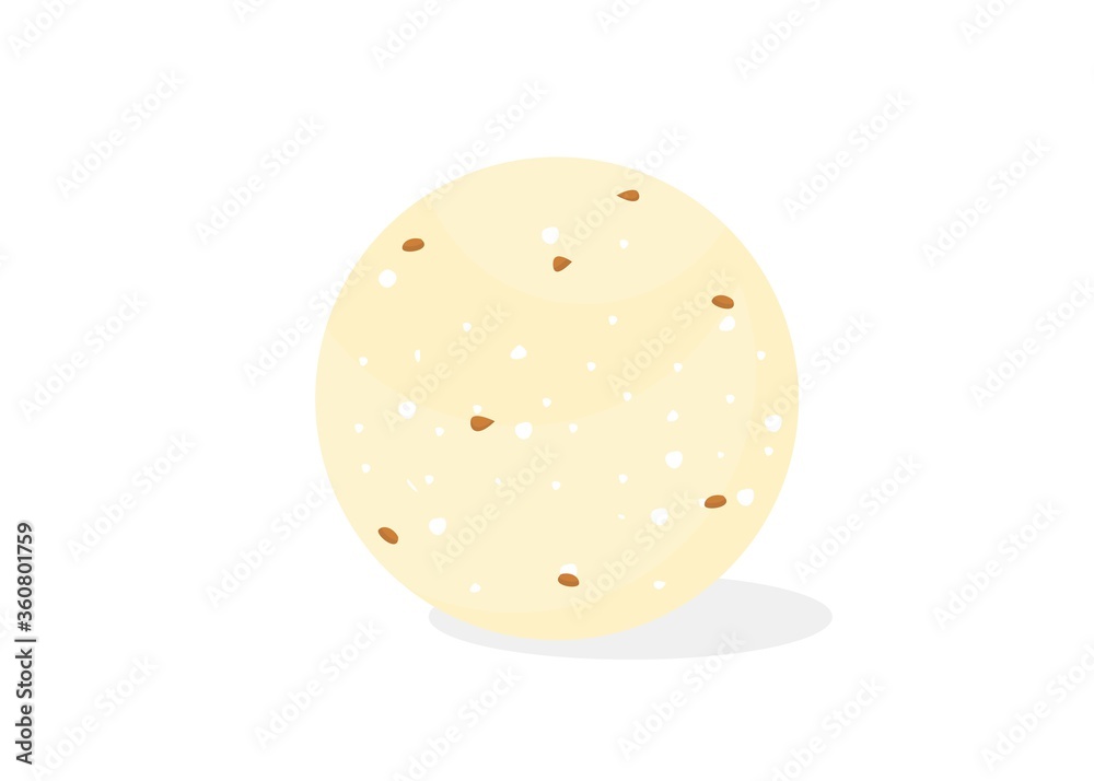 Rava,Rawa Laddu laddu Indian Sweets or Mithai Food Vector Rava,Rawa Laddu laddu Indian Sweets or Mithai Food Vector