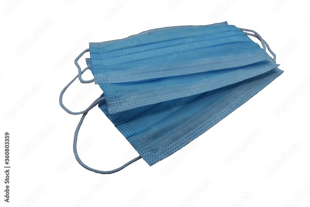 Surgical Masks isolated on a white background Surgical Masks isolated on a white background