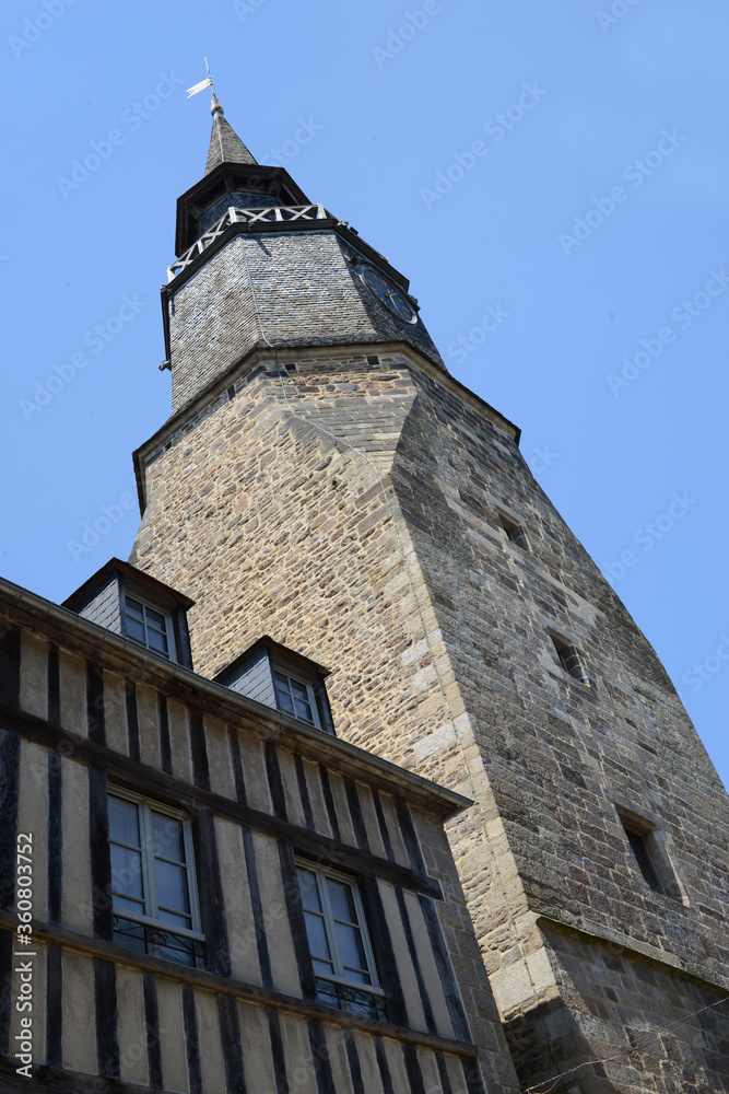 La Tour de l'Horloge à Dinan en Bretagne